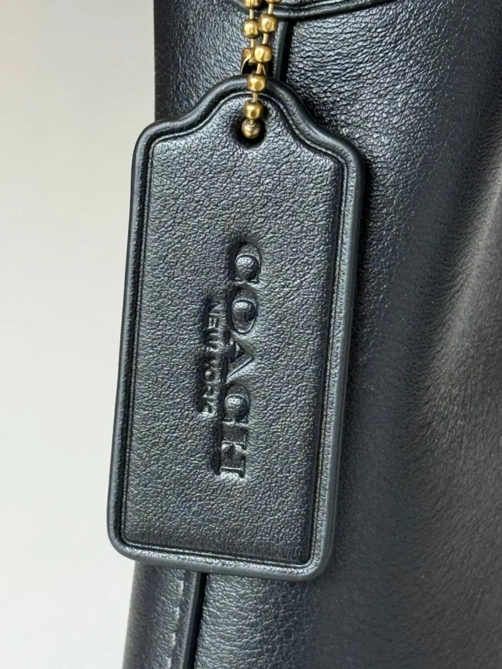 Coach Black Leather Shoulder Bag
